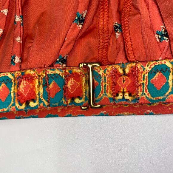 Nanette Lepore Coral Bindi Stargazer Bikini Swim Bathing Suit Top Womens Size XS - Picture 9 of 9